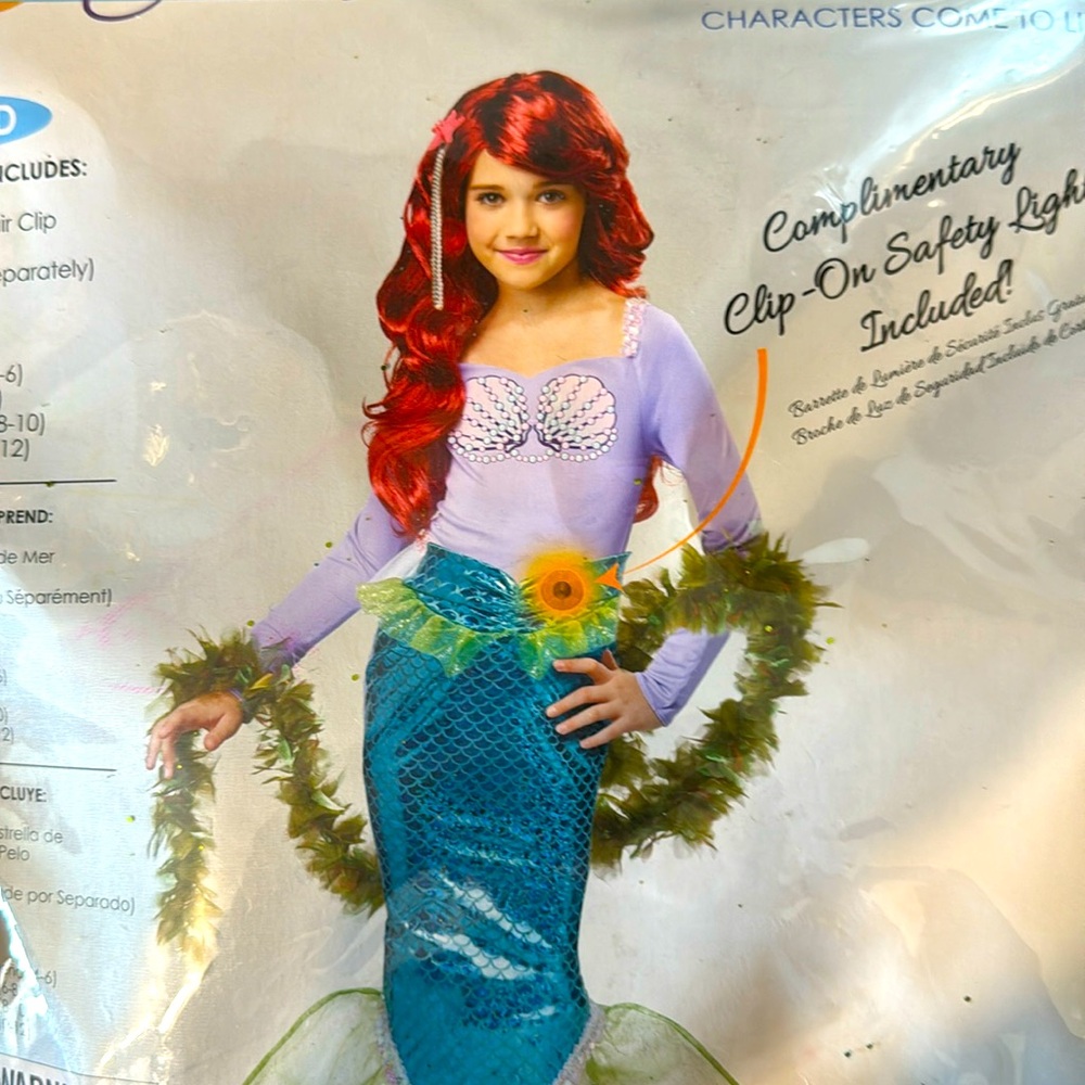 Mermaid costume size child small (6-8)